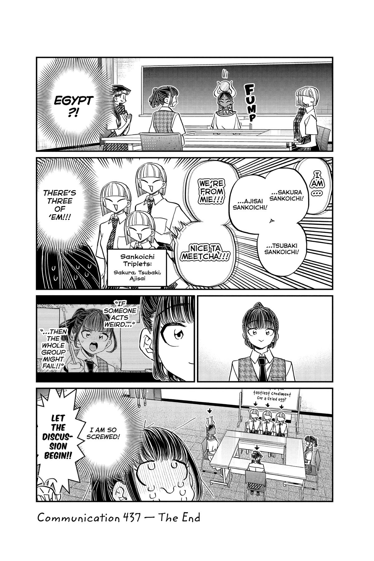 Komi Can’t Communicate Chapter 437