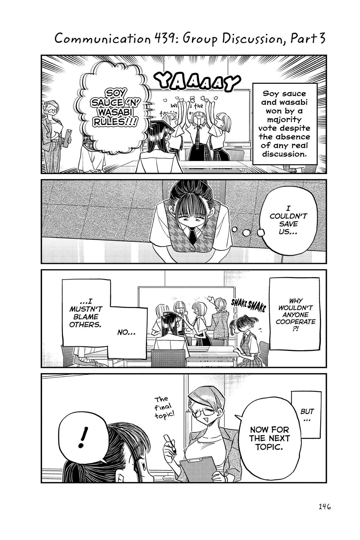 Komi Can’t Communicate Chapter 439