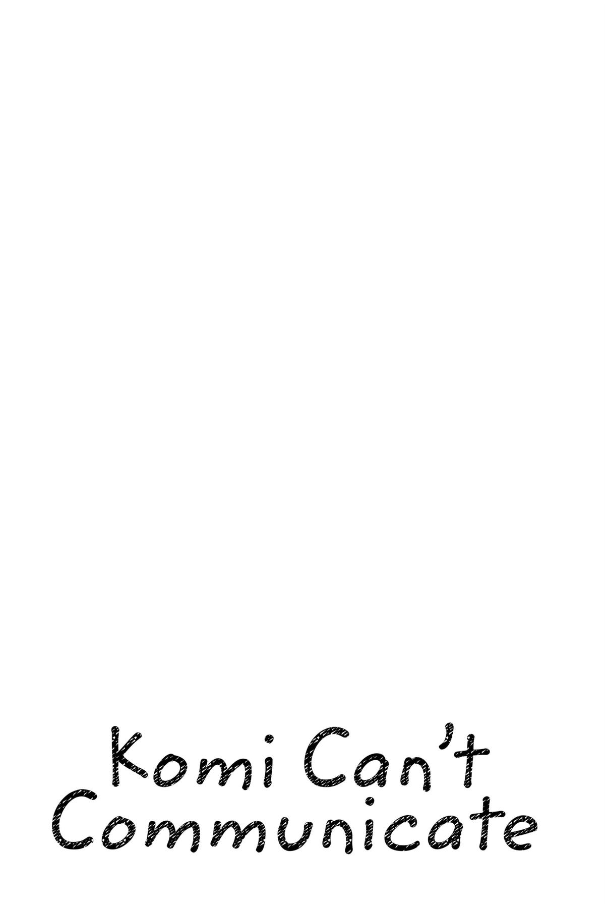 Komi Can’t Communicate Chapter 443
