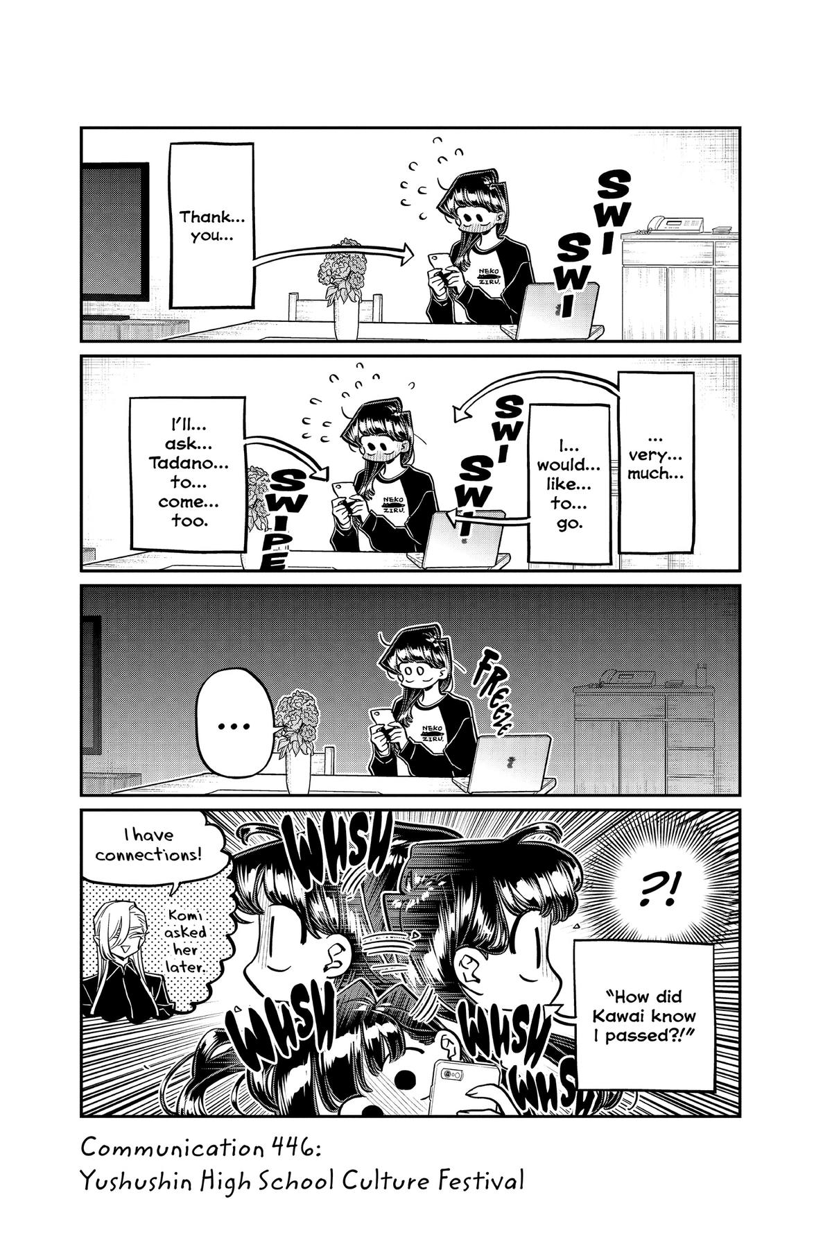 Komi Can’t Communicate Chapter 446