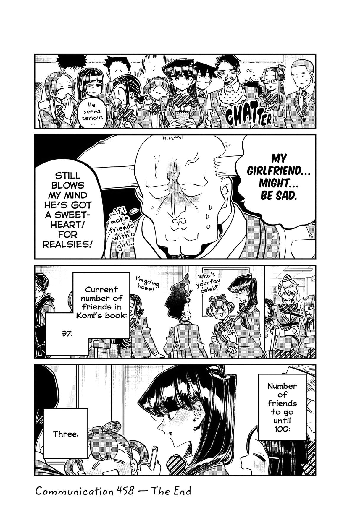 Komi Can’t Communicate Chapter 458