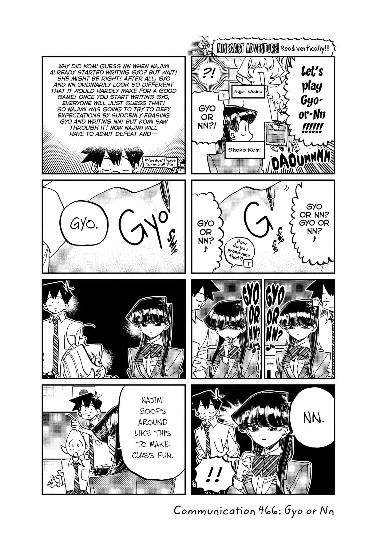 Komi Can’t Communicate Chapter 466