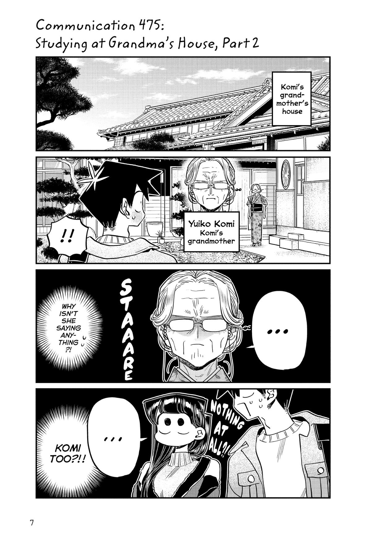 Komi Can’t Communicate Chapter 475