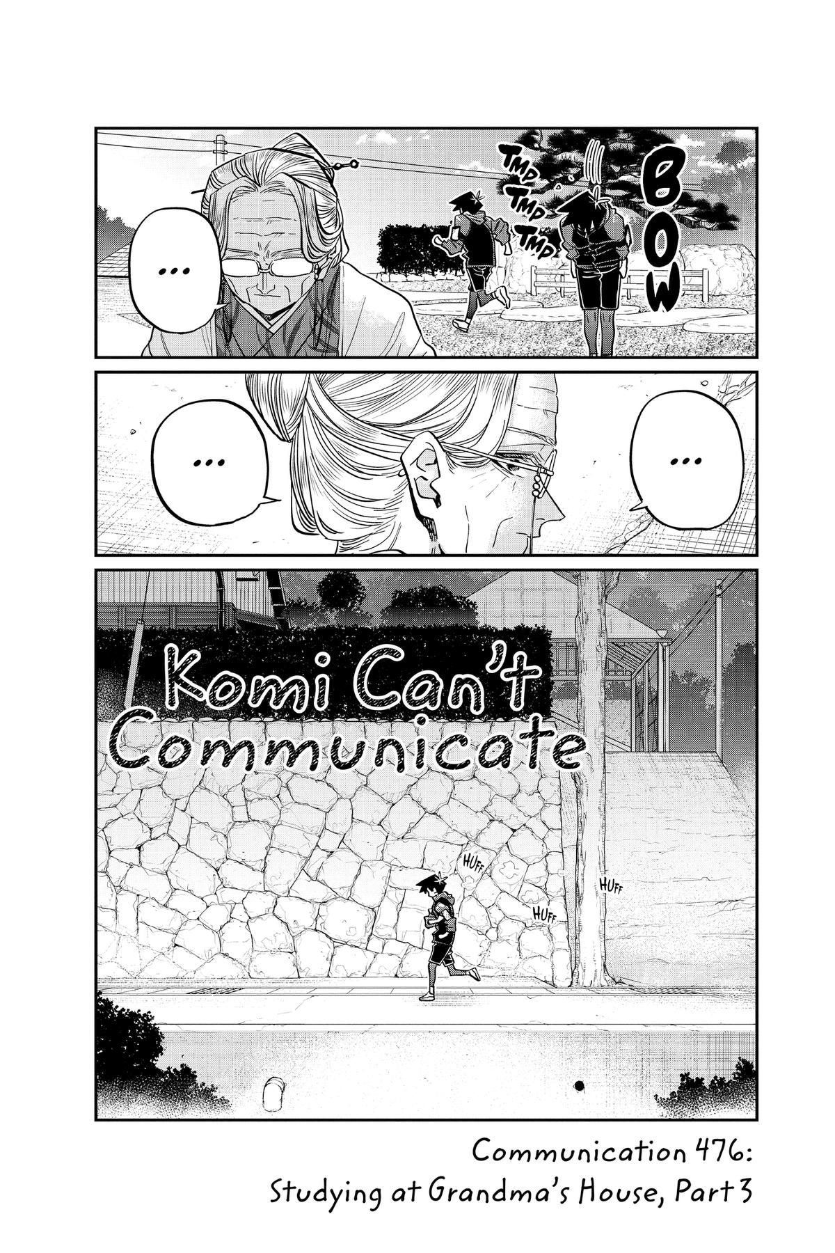 Komi Can’t Communicate Chapter 476