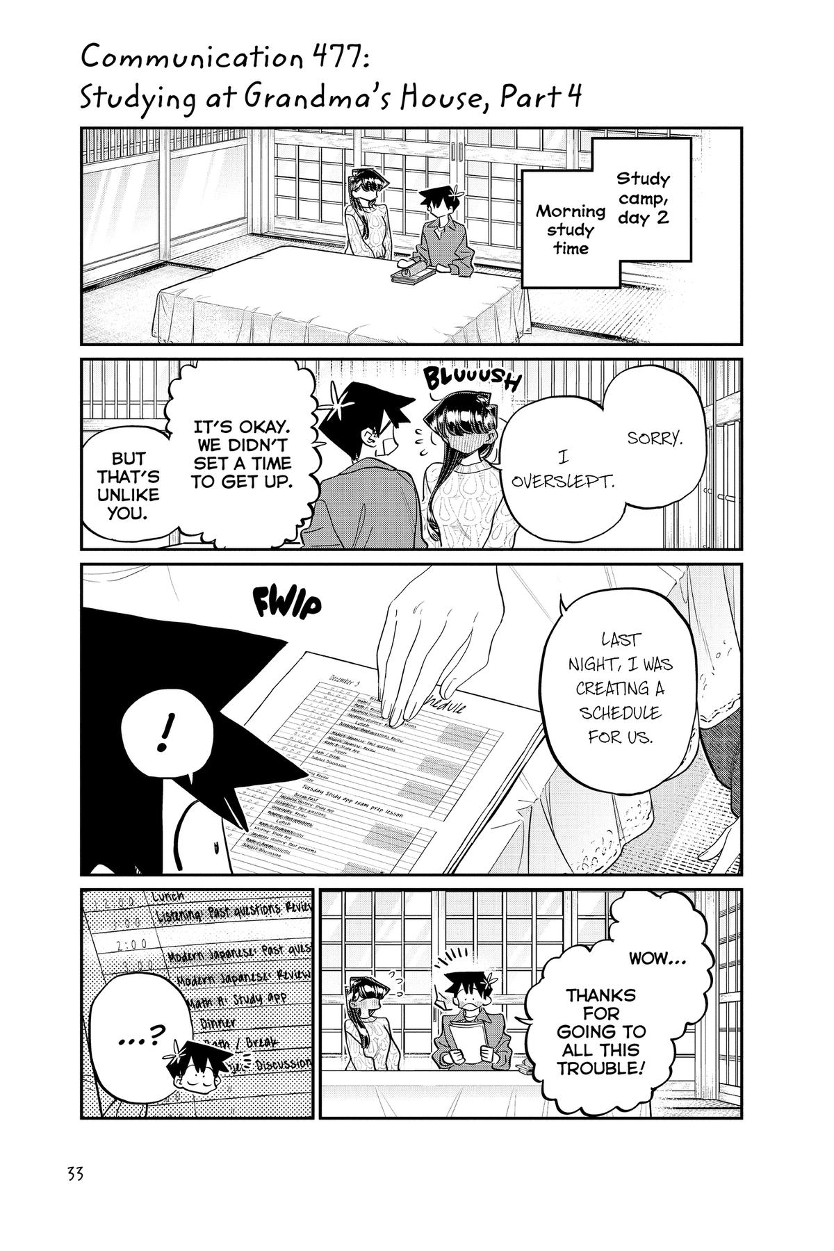 Komi Can’t Communicate Chapter 477