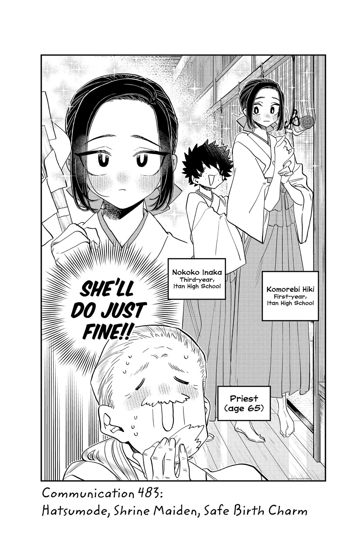 Komi Can’t Communicate Chapter 483