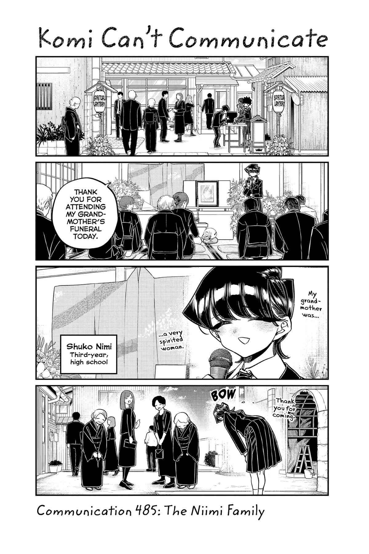 Komi Can’t Communicate Chapter 485