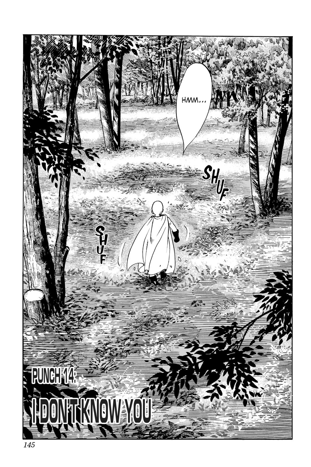 one punch man Chapter 14 - Page 1 - one punch man manga Chapter 14 manga