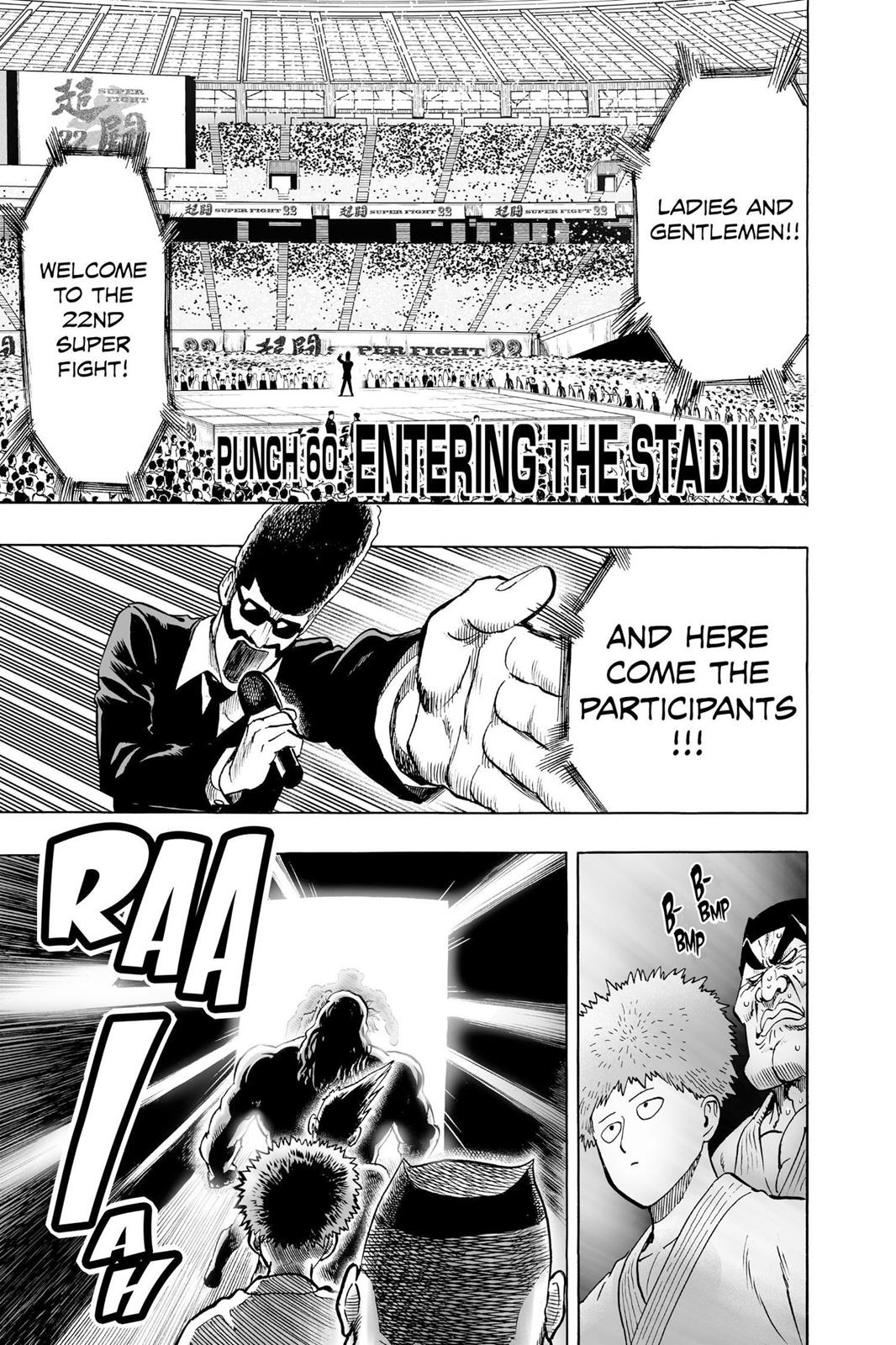 one punch man Chapter 60 - Page 1 - one punch man manga Chapter 60 manga