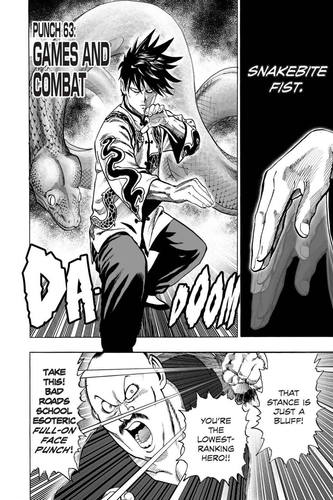 one punch man Chapter 63 - Page 1 - one punch man manga Chapter 63 manga