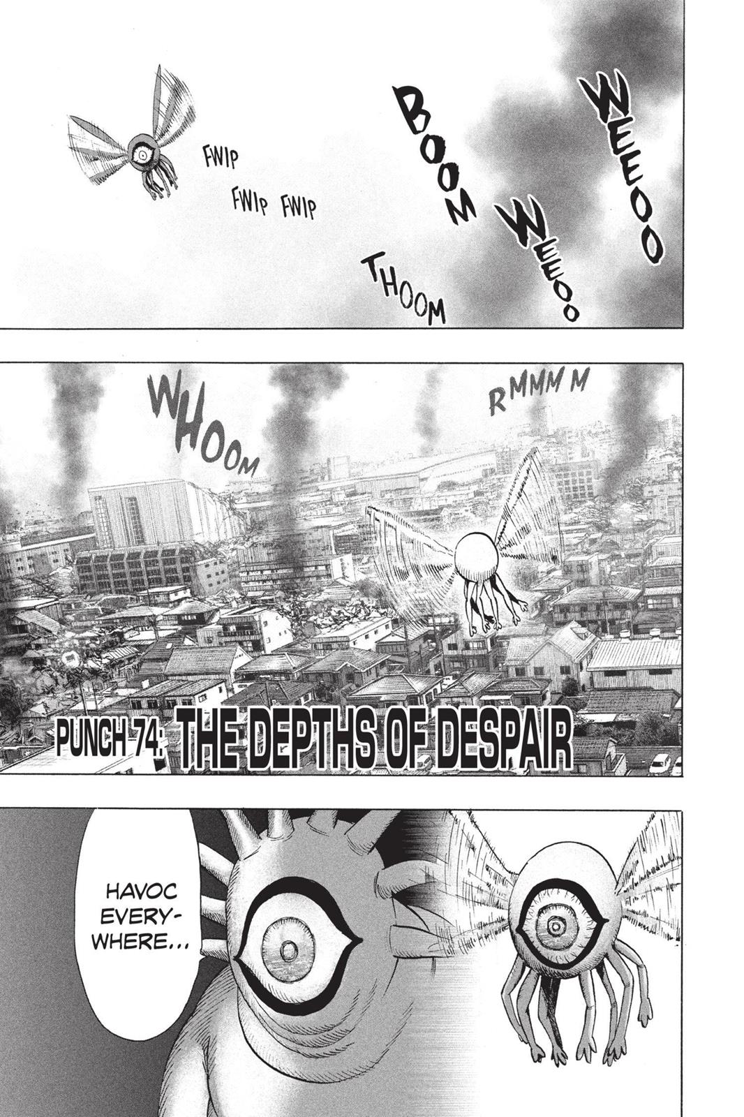 one punch man Chapter 74 - Page 1 - one punch man manga Chapter 74 manga
